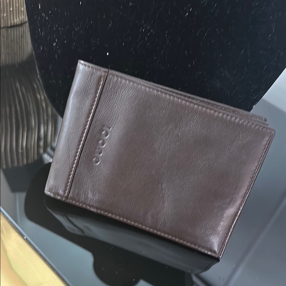 Gucci Vintage Men's Brown Soft Leather Bi-Fold Wallet - Picture 1 of 11